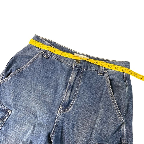 Free People We The Free Straight Leg Denim Cargo Utility Jeans Size 27 - Picture 8 of 10